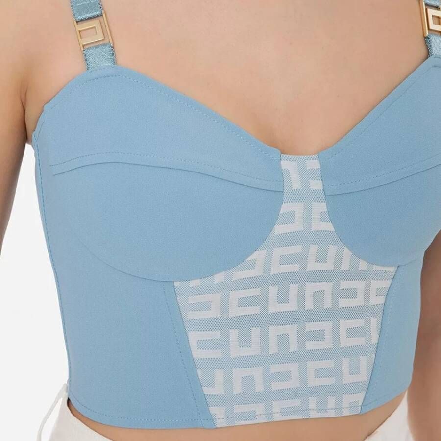 Elisabetta Franchi Sleeveless Tops Blauw Dames