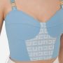 Elisabetta Franchi "Zwarte To00631E2 Top" Blue Dames - Thumbnail 2