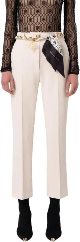 Elisabetta Franchi Slim-fit Trousers Geel Dames