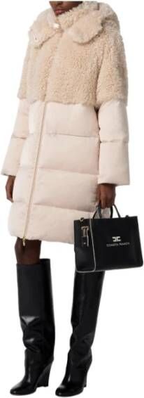 Elisabetta Franchi Stijlvolle Jas Beige Dames