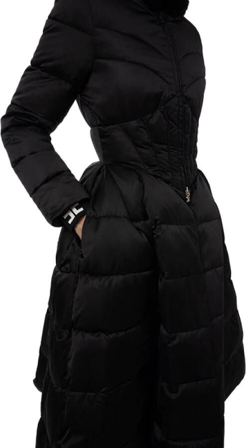 Elisabetta Franchi Stijlvolle Pi58Z36E2 110* Jassen Zwart Dames