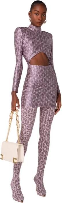 Elisabetta Franchi Summer Dresses Paars Dames