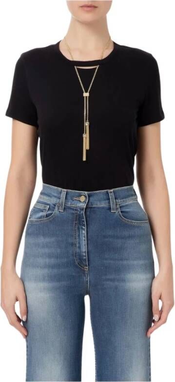 Elisabetta Franchi T-Shirts Zwart Dames