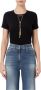 Elisabetta Franchi Zwarte Katoenen Tops voor Casual Gelegenheden Zwart Dames - Thumbnail 2