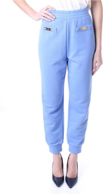 Elisabetta Franchi "Comfortabele Sweatpants Stijl Pa00421E2" Blauw Dames