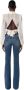 Elisabetta Franchi Uitlopende jeans Blue Dames - Thumbnail 4