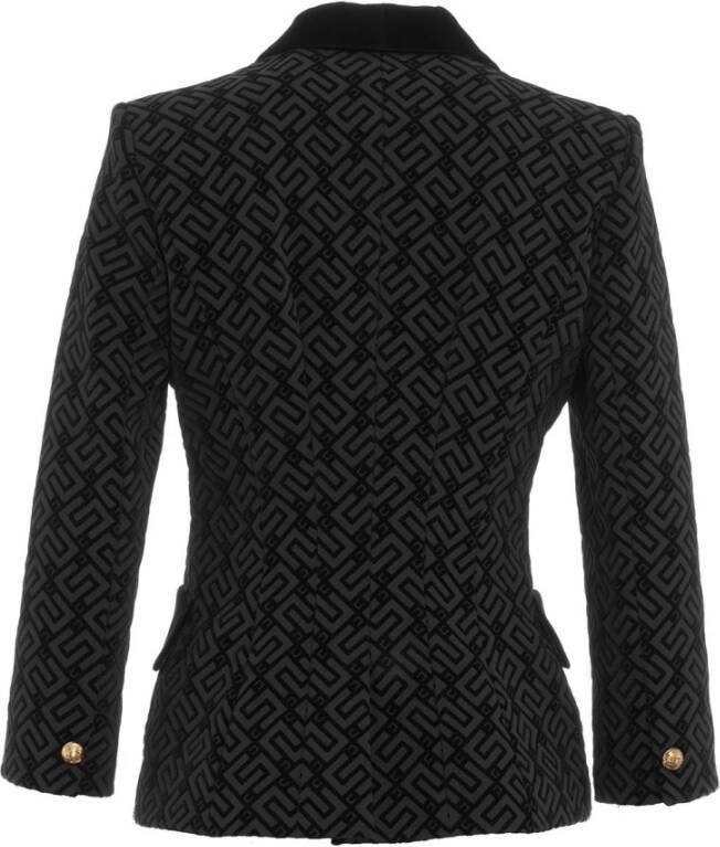Elisabetta Franchi Zwarte Blazer voor Dames Aw23 Zwart Dames