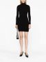 Elisabetta Franchi Zwarte Gebreide Jurk met Gouden Details Zwart Dames - Thumbnail 2