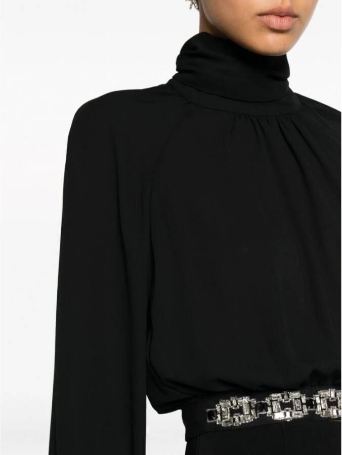 Elisabetta Franchi Zwarte Shirt voor Vrouwen Zwart Dames