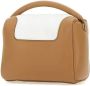 Elleme Tweekleurige lederen schat handtas White Dames - Thumbnail 2