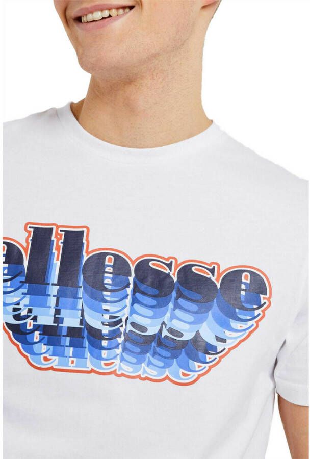 Ellesse Korte manga multizio t -shirt Wit Heren