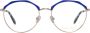 EMILIO PUCCI Paarse Gouden Metalen Dames Optische Brillen Purple Dames - Thumbnail 2