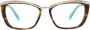 EMILIO PUCCI Bruine Dames Optische Monturen Metaal Plastic Brown Dames - Thumbnail 2
