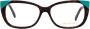 EMILIO PUCCI Bruine Dames Optische Frames met Branded Hoes Multicolor Dames - Thumbnail 2