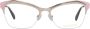 EMILIO PUCCI Rose Gouden Half-Rim Optische Monturen voor Vrouwen Pink Dames - Thumbnail 2