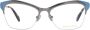 EMILIO PUCCI Zilveren Metalen Half-Rim Optische Brillen voor Vrouwen Gray Dames - Thumbnail 2