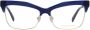 EMILIO PUCCI Blauw Goud Full-Rim Optische Monturen Blue Dames - Thumbnail 2