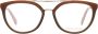 EMILIO PUCCI Bruine Ronde Optische Brillen met Veerscharnieren Brown Dames - Thumbnail 2