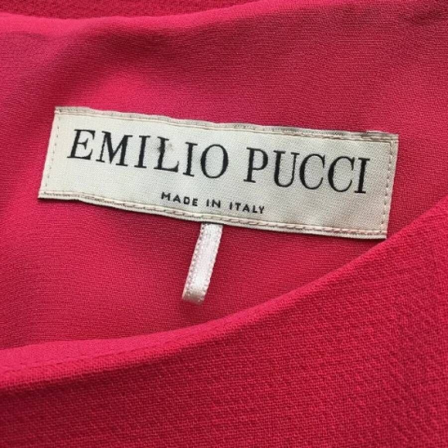 Emilio Pucci Pre-owned Wool dresses Pink Dames
