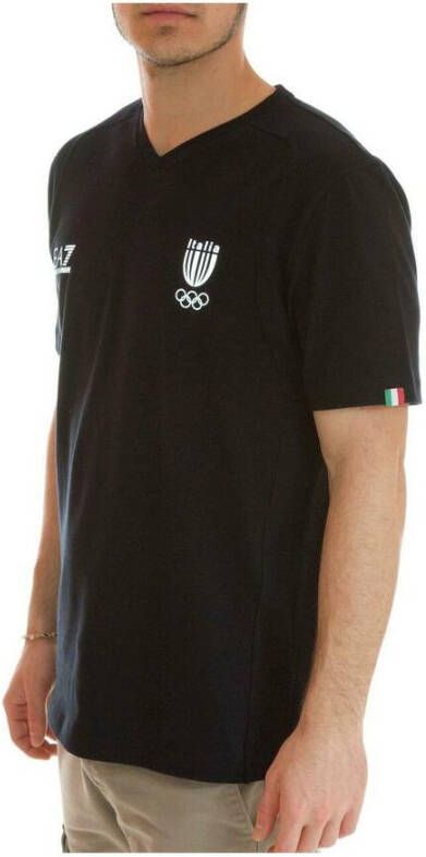 Emporio Armani 2734012A907Bluscuro T-shirt Zwart Heren