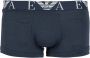 Emporio Armani 3-Pack Boxershorts met Elastische Tailleband Blauw Heren - Thumbnail 3
