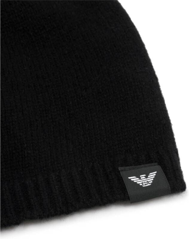Emporio Armani Beanie Zwart Heren