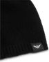 Emporio Armani Kasjmier Zwart Geribbeld Logo Hoed Black Heren - Thumbnail 2