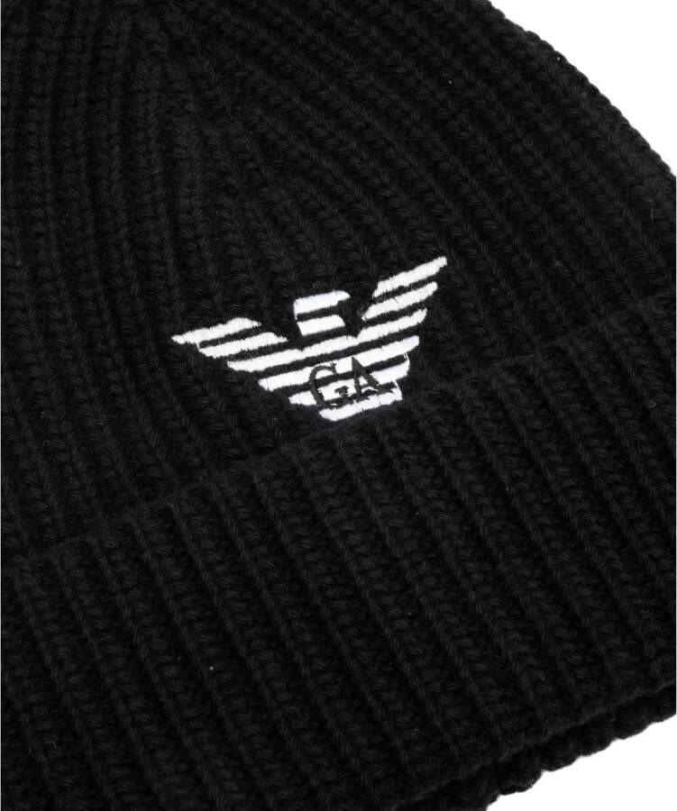 Emporio Armani Beanie Zwart Heren