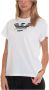 Emporio Armani Bedrukt Logo Boxy T-Shirt White Dames - Thumbnail 3
