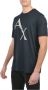 Armani Exchange Heren Katoenen T-Shirt voor Lente Zomer Black Heren - Thumbnail 3