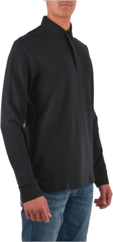 Emporio Armani Blauwe T-shirts en Polos met Logo Blauw Heren