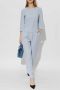 Emporio Armani Elegante Damesblouse met Vleugelmouwen Blue Dames - Thumbnail 4