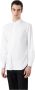 Emporio Armani Witte Katoenen Overhemd met Logo Lettering Overal White Heren - Thumbnail 2