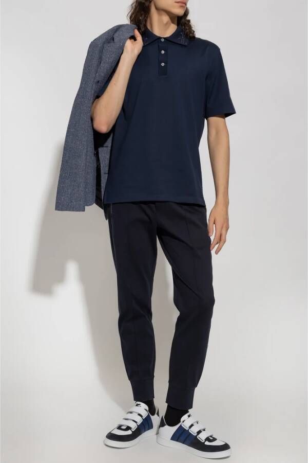 Emporio Armani Broek Blauw Heren