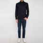 Emporio Armani Navy Blauwe Overhemd met Knoopsluiting Blue Heren - Thumbnail 2