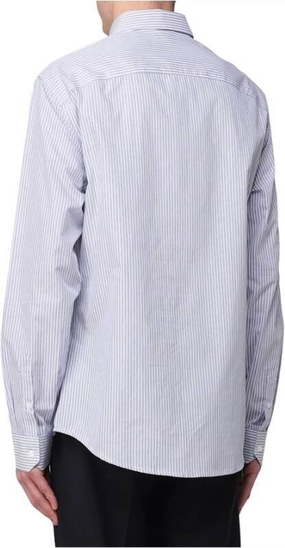 Emporio Armani Casual Shirts Blauw Heren