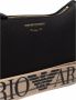 Emporio Armani Zwarte Logo-Stempel Schoudertas Black Dames - Thumbnail 2