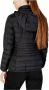 Emporio Armani EA7 Zwarte gewatteerde jas met capuchon en klein logo Black Dames - Thumbnail 7