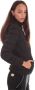 Emporio Armani EA7 Zwarte gewatteerde jas met capuchon en klein logo Black Dames - Thumbnail 9