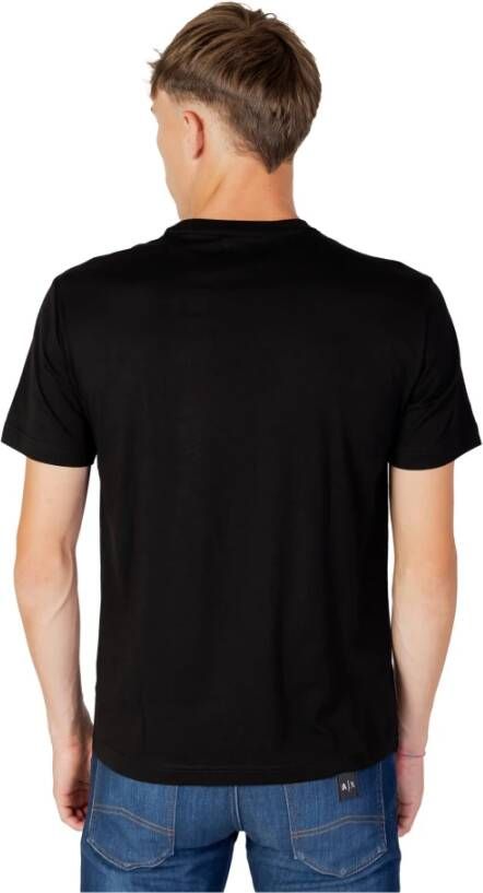 Emporio Armani EA7 Heren Zwart Print T-shirt Black Heren