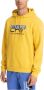 Emporio Armani EA7 Heren Sweater van Katoenmix met Contrasterend Logo en Capuchon Yellow Heren - Thumbnail 2