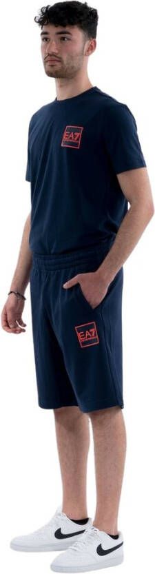 Emporio Armani EA7 Casual korte broek Blauw Heren