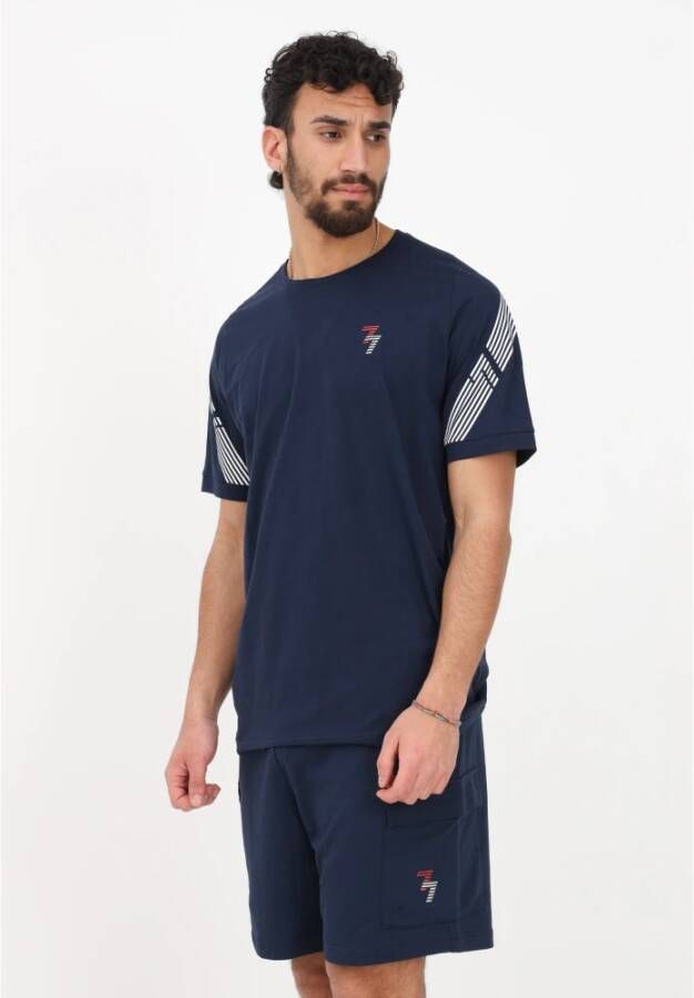 Emporio Armani EA7 Running Shorts Blauw Heren