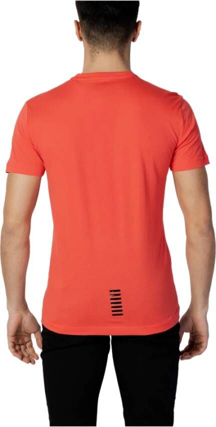 Emporio Armani EA7 Short Sleeve Shirts Rood Heren