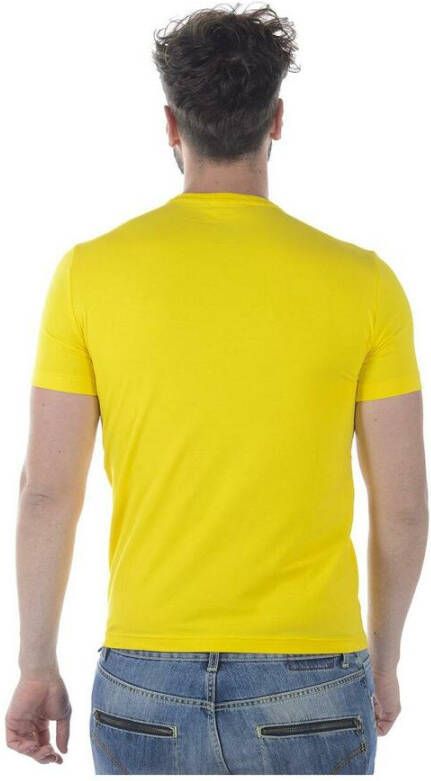 Emporio Armani EA7 Korte mouw T-shirt Geel Heren