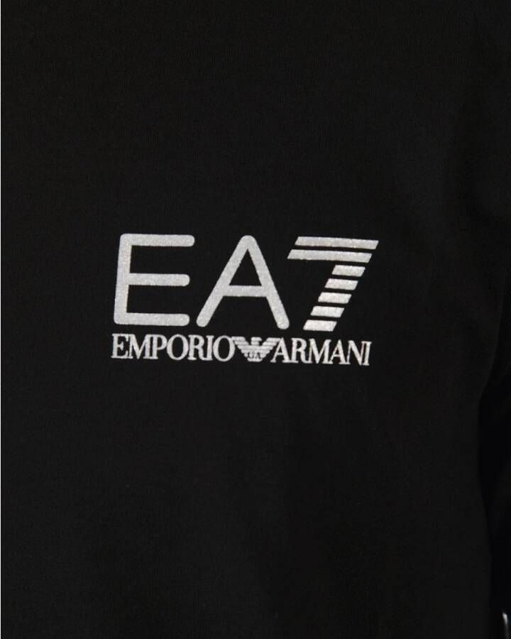 Emporio Armani EA7 Casual Logo Print T-Shirt Black Heren