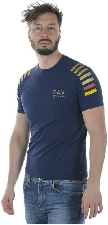 Emporio Armani EA7 t-shirt Blauw Heren