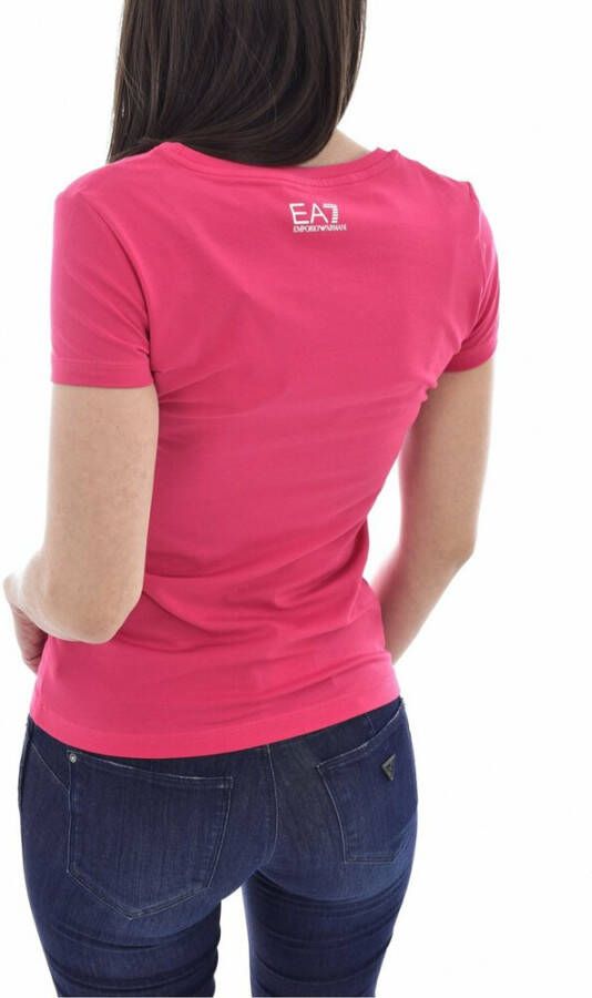 Emporio Armani EA7 T-shirt Roze Dames