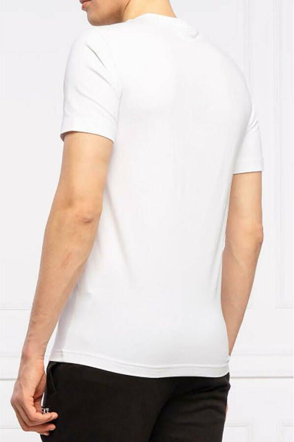 Emporio Armani EA7 T-shirt met logo Wit Heren