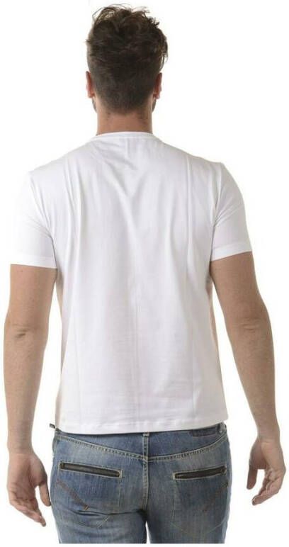 Emporio Armani EA7 T-shirt met logo Wit Heren